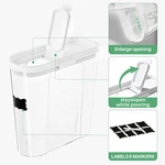 Cereal Containers Storage Pcs Pet Airtight Food Lids 4L/135.2OZ Kitchen Pantry. Fixed Price $31.80.