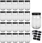 Qappda Mason Jars,glass With Lids 12 Oz,canning For Pickles And Kitche. Fixed Price $33.26.