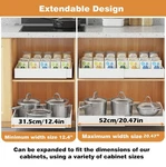Covaodq 1 Pack Pull Out Cabinet Organizer Extendable Sliding Storage - New. Fixed Price $34.79.