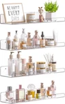 Upsimples 15" Floating Acrylic Shelves For Wall Storage 4 Pack. Fixed Price $14.95.