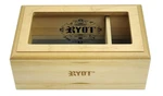 Ryot 4X7 Glass Top Box In Natural Premium Wooden Perfect For Sifter. Fixed Price $37.99.