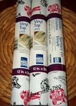 3X Magic Cover Con-tact Grip Vinyl Top Shelf Liner, Veggies 12" 30" Rolls. Fixed Price $19.95.