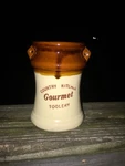 Vintage 5/4 Country Kitchen Primitive Antique Toolery Milk Jug Tools Holder J8. Fixed Price $19.00.