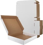 Rlavbl 13X10X2 Inches Shipping Boxes Set Of 25, White Small Corrugated Cardbo.... Fixed Price $39.50.