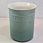 Le Creuset Ombre Sage Utensil Stoneware 1.1 Quart Crock Seconds Vase 5.75 H Nib. Fixed Price $29.95.