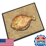 Caroline's Treasures Carolines 8821MAT Flounder Doormat 18X27 Front. Fixed Price $46.27.