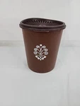 Vintage Tupperware Servalier Brown Retro Canister 809-13 With Lid 810-18. Fixed Price $19.99.