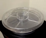 Creative Ware Clear Lazy Susan Style Spin On Ice Serving Tray 5 Compartment 3LB. Fixed Price $29.80.