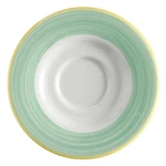 Get PA1603900324 Corona Calypso Green Porcelain 6.5" Dia. Tea Saucer - Doz. Fixed Price $77.53.