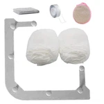 Hibd Kitchen Sink Triangle Tri-holder Strainer Gray Rack 100PCS Mesh Bags. Fixed Price $15.60.
