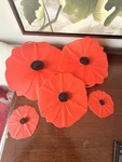 Charles Viancin-bright Red Poppy Silicone Set 5 Lids For Food Storage & Cooking. Fixed Price $74.39.