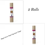 Vinyl Top Non Adhesive Shelf Liner 12" X 5' Rolls Taupe New. Fixed Price $19.95.