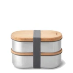 Black + Blum Stainless Steel Double Bento Box Almond/grey. Fixed Price $60.93.