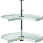 Knape & Vogt Kv Lazy Susan Kidney Shaped Polymer Shelves 24 Set White. Fixed Price $140.67.