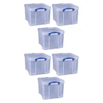 Really Useful Box 32 Liter Storage Container W/snap Lock Handles, 6 Pack, Clear. Fixed Price $164.99.