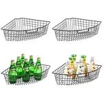 Lazy Susan Wire Storage Organizer Basket With Handle-metal Organizing Bi. Fixed Price $61.47.