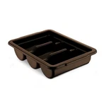 Cutlery Bin 3 Compartment Commercial Restaurant Silverware Storage Gray CT-01. Fixed Price $46.99.