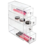 Idesign 4-DRAWER Vanity/cosmetic Organizer, Set Of 1, Clear. Fixed Price $22.29.