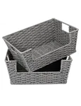 Round Rope Woven Basket For Pantry Organizers And Storage, Stackable Wicker P.... Fixed Price $53.05.