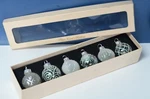 Vtg Darice Blown Glass Place Card Holders Set Wedding Dinner Party. Fixed Price $24.95.