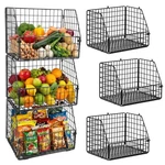 Culinary Couture 3-TIER Wire Hanging Basket For Organizing, Heavy-duty. Fixed Price $39.54.