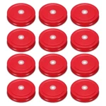 Harfington 12PCS Mason Jar Lids 2.76" Tinplate Regular Mouth Reusable Red. Fixed Price $19.28.