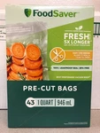 Foodsaver 2215035 Qt Vacuum Freezer Bags Case Of Boxes 43 Pre-cut. Fixed Price $69.79.