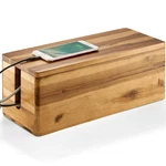 Tidita Acacia Cable Management Box Round Edge - Wooden 16",. Fixed Price $47.22.