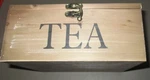 Mygift Brown Rustic Wood With Clear Lid Tea Box. Fixed Price $24.99.