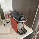Nespresso Pixie Capsule Coffee Machine Maker Black Red Silver Metallic. Fixed Price $45.00.