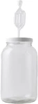 1 Gallon Wide Mouth Glass Jar With Airtight Lid & Twin Bubble Airlock Large. Fixed Price $30.99.