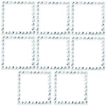 Fun Express Beaded Mirror Square Plate Set Elegant Decorative Small, Glass. Fixed Price $23.99.