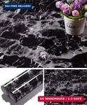 Yancorp Black Marble Contact Peel And Stick Wallpaper Self Adhesive. Fixed Price $10.57.