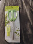Upgrade Herb & Salad Scissors Kit- Smart Food Chopper Cutter, Green. Fixed Price $7.99.