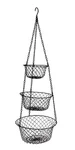 Malmo 3-TIER Wire Fruit Hanging Basket, Vegetable Kitchen Storage Black. Fixed Price $25.77.