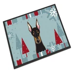 Caroline's Treasures Carolines BB1741MAT Winter Holiday Doberman. Fixed Price $44.62.
