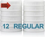 12 Pack Regular Mouth Mason Jar Lids For Compatible With Ball, Kerr Regualr. Fixed Price $14.46.