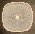 Vintage Tupperware 859 Sheer Servalier Lid Seal 9" Square Replacement (C4). Fixed Price $13.99.