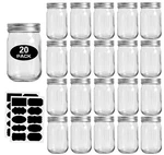 Glass Jars With Lids Regular Mouth 20 Pack -mason For Silver. Fixed Price $40.90.