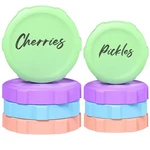 Premium Mason Jar Lids (8 4 Regular & Wide, Green, Purple, Blue, Peach. Fixed Price $15.46.