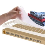 Shelf Liners For Kitchen Cabinets Non-adhesive Clear 4-PACK 11.75" X 47" Cu.... Fixed Price $40.52.