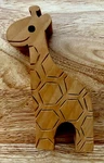 Mair Boomie Wooden Giraffe Trinket Box Lid 7-1/8IN Long Nwt New. Fixed Price $8.95.