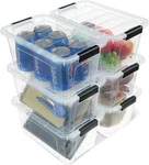 Eoenvivs Plastic Storage Bins With Lids 6 Pack, 7 Quart Containers. Fixed Price $31.93.