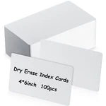 100 Pcs Dry Erase Index Cards 4 6 Inch Laminated Reusable Note Ca.... Fixed Price $19.14.