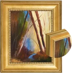 Classique 55 Gold Leaf Wood Frame 11" X 14" For Art And Portraits. Fixed Price $112.99.