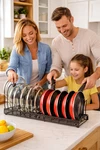 Housolution Pot Organizer Rack For Cabinet, Expandable Lid Organi.... Fixed Price $29.91.
