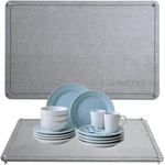 Gamypet Stone Drying Mat 24" 16" Large Diatomaceous Earth Dishes Quick. Fixed Price $87.68.