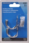 Hardware Essentials Single Clothes Hook Chrome 2 Pack. Fixed Price $7.50.