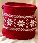 Celebrate It: Collapsible Christmas Noel Holiday Ugly Sweater Storage Basket. Fixed Price $28.95.