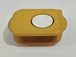 Tupperware 3387-A-2 Yellow Bowl & Vented Container Lid #3388-A-1. Fixed Price $7.00.